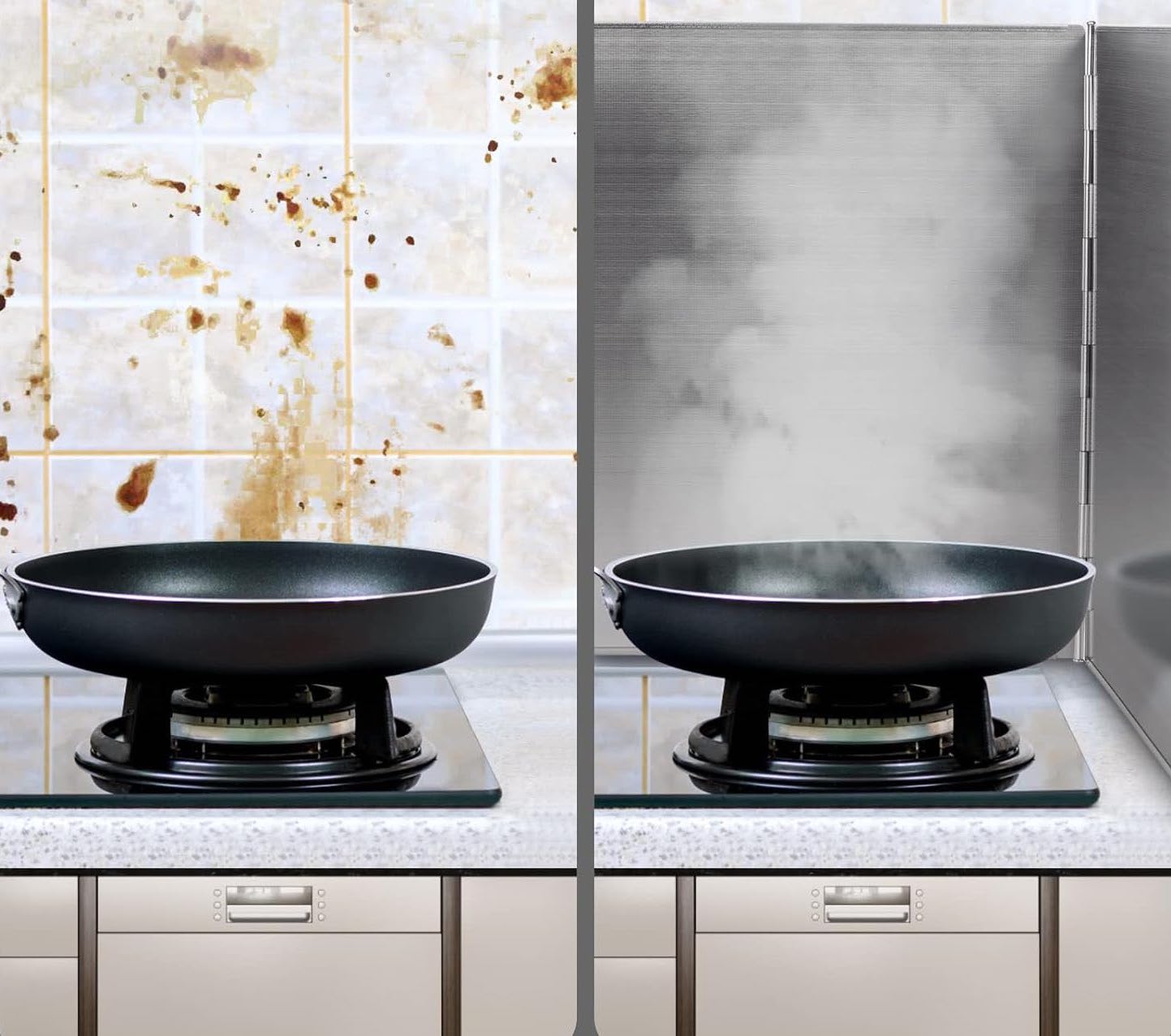 zaščitni zaslon za štedilnik proti škropljenju